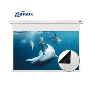 Màn chiếu điện Tab-tensioned Vividstorm VMSLWA110H 110 Inch (16:9) – All White