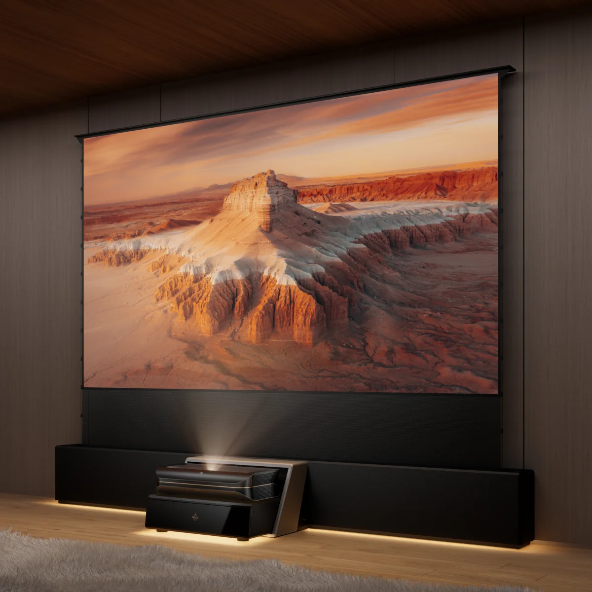 Máy chiếu AWOL Vision LTV-3000 Pro trong phòng khách