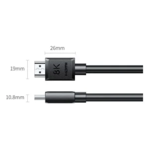Cáp HDMI 2.1 Ugreen HD175 – kích thước đầu cắm