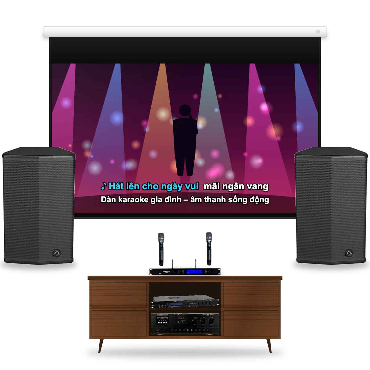 Dàn Karaoke Karaoke Entry E1 – Wharfedale Sigma X12 + Boston Acoustics