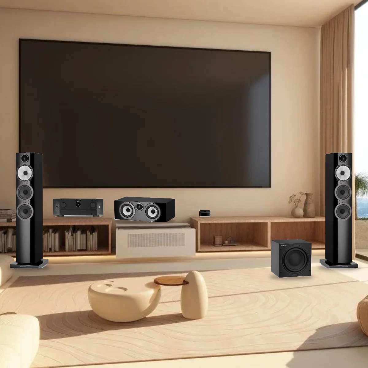 Dàn Xem Phim Bowers & Wilkins Premium B2 – Marantz Cinema 50 + B&W 704 S3 5.1.4