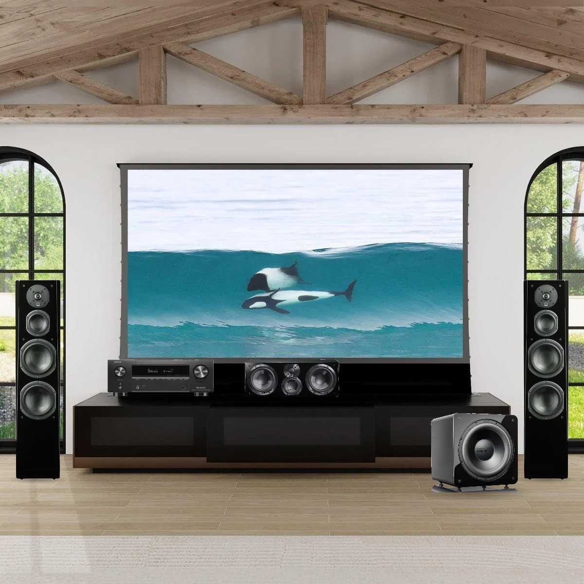 Dàn Xem Phim Cinema Premium P1 – Denon AVC-X3800H + SVS Prime 5.1.2