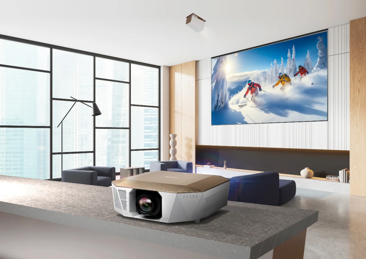 Máy chiếu Epson EH-QL3000W trong phòng khách