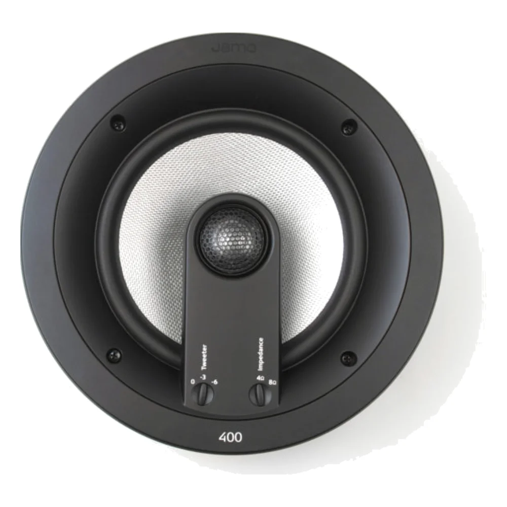 Loa âm trần Jamo IC 408 FG II mặt trước, treble xoay hướng