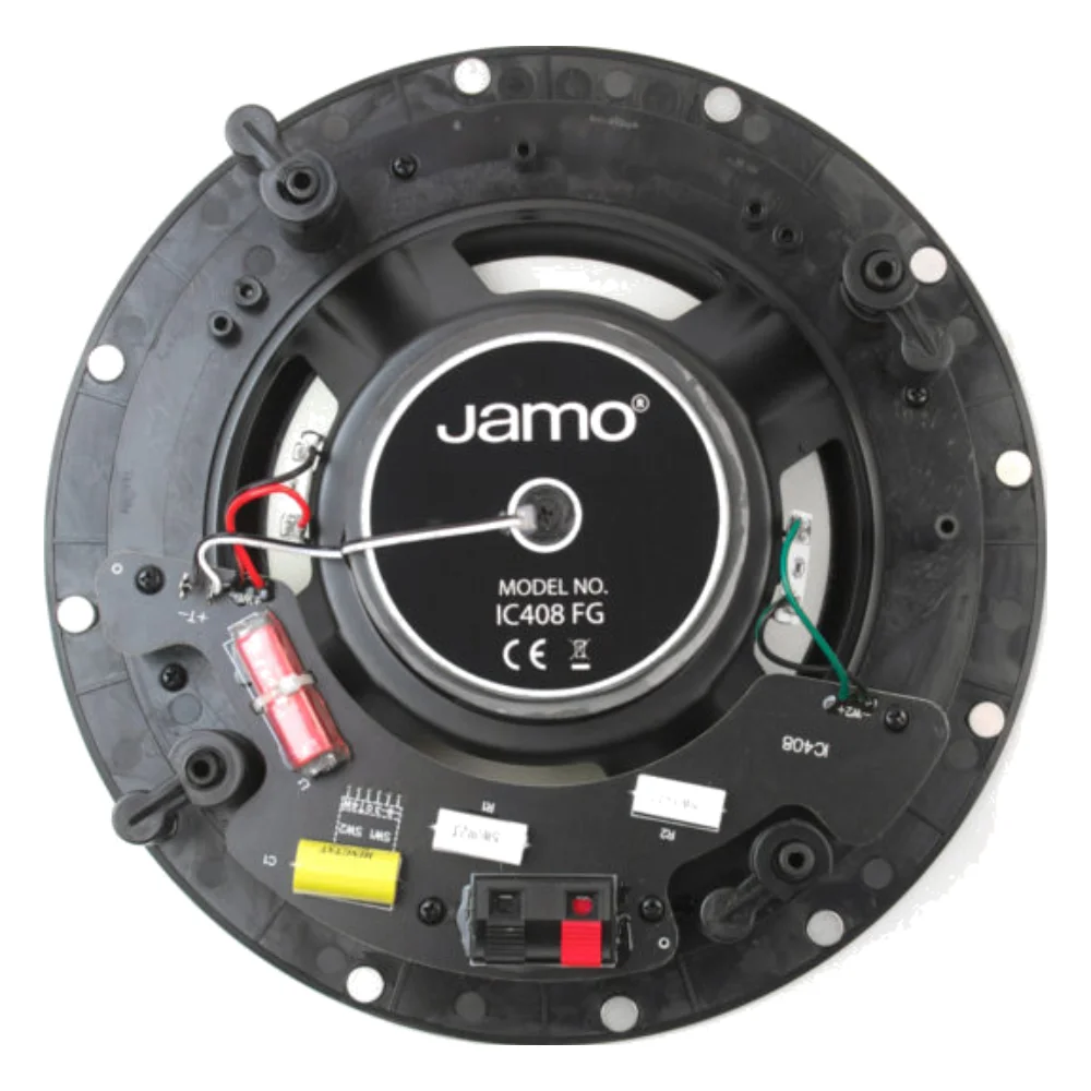 Mặt sau loa âm trần Jamo IC 408 FG II, công tắc trở kháng