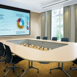 Màn chiếu điện âm trần DALITE Matte White 16:9 CM-ES – phòng họp
