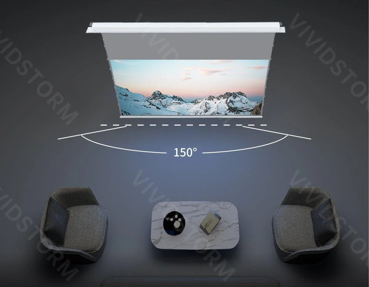 Màn chiếu âm trần VIVIDSTORM PHANTOM Obsidian ALR – không gian lắp đặt thực tế