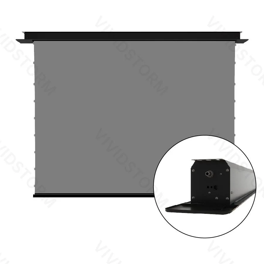 Màn chiếu âm trần VIVIDSTORM PHANTOM Obsidian ALR – hộp màn vỏ đen