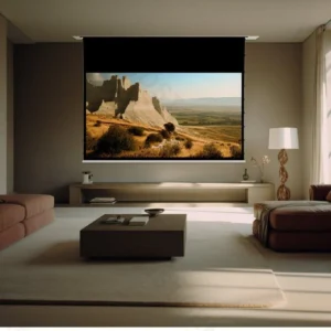 Màn chiếu âm trần VIVIDSTORM PHANTOM White Cinema – phòng khách