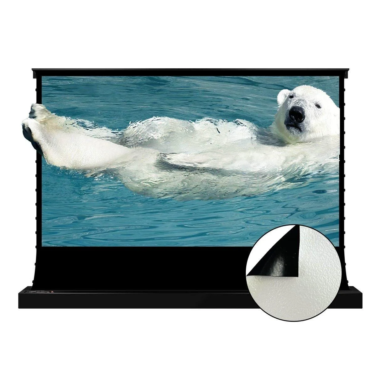 Màn chiếu điện để sàn VIVIDSTORM Pearl White Cinema Plus – ảnh sản phẩm