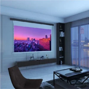 Màn chiếu điện để sàn VIVIDSTORM Pearl White Cinema Plus – phòng giải trí