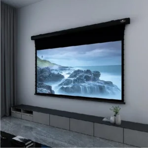 Màn chiếu điện để sàn VIVIDSTORM Pearl White Cinema Plus – phòng chiếu tối