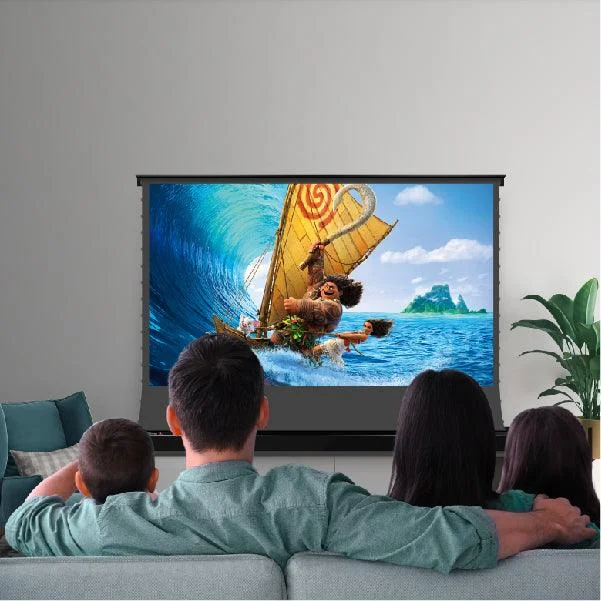Màn chiếu điện để sàn VIVIDSTORM S ALR P – không gian lắp đặt thực tế
