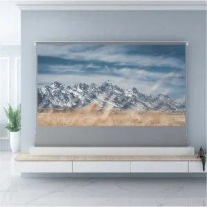 Màn chiếu điện để sàn VIVIDSTORM S ALR P – phòng khách sáng