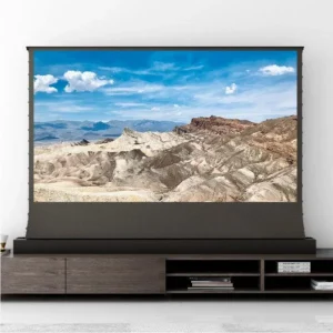 Màn chiếu điện để sàn VIVIDSTORM S ALR P – kèm kệ TV