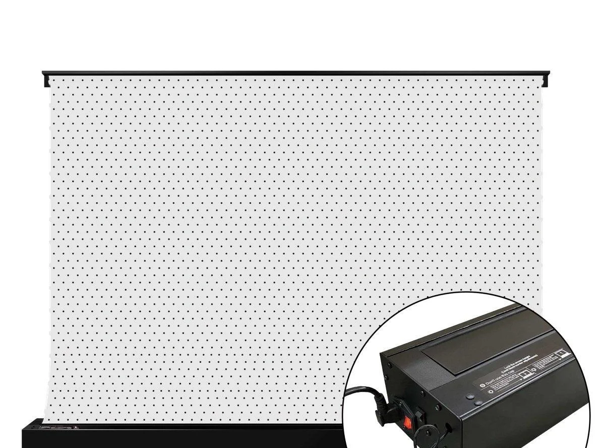 Màn chiếu điện để sàn VIVIDSTORM S White Cinema P – hộp màn vỏ đen