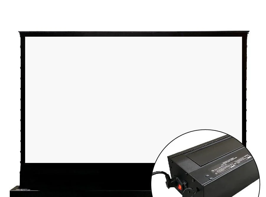 Màn chiếu điện để sàn VIVIDSTORM S White Cinema – hộp màn vỏ đen