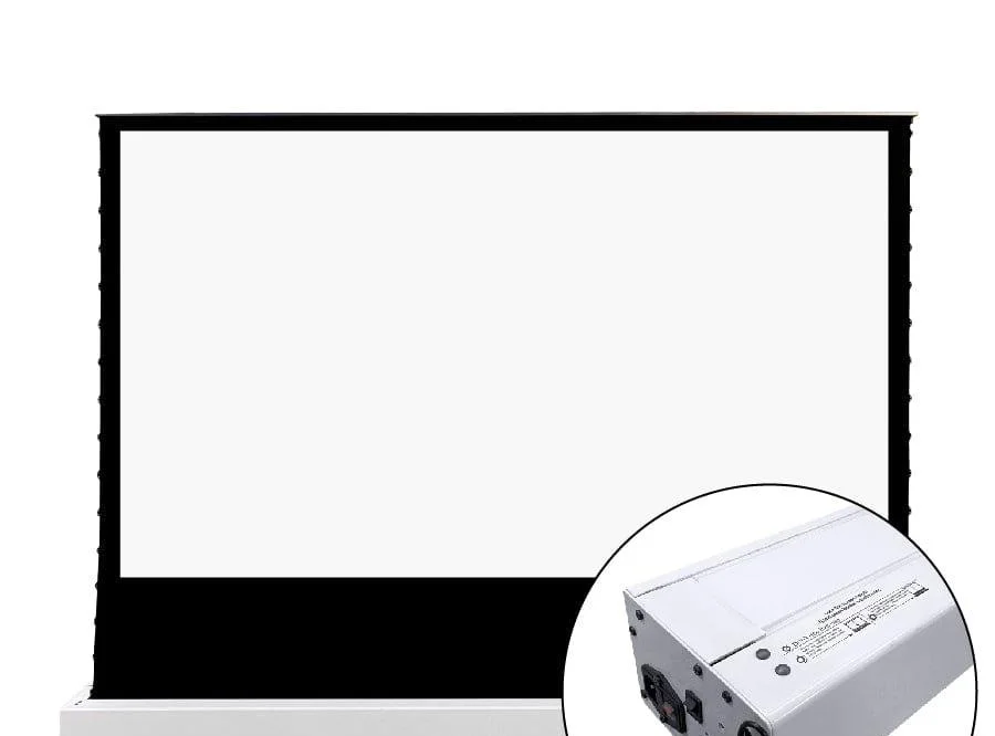 Màn chiếu điện để sàn VIVIDSTORM S White Cinema – hộp màn vỏ trắng