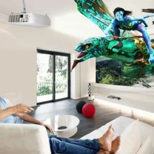 Màn chiếu điện DALITE Film Fiberglass 16:9 – xem phim gia đình