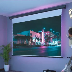 Màn chiếu điện căng tab VIVIDSTORM White Cinema P Slimline – phòng giải trí