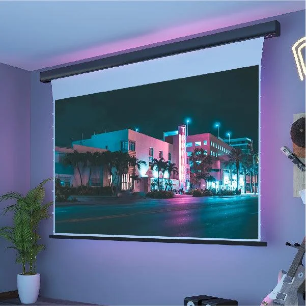 Màn chiếu điện căng tab VIVIDSTORM White Cinema P Slimline – phòng giải trí