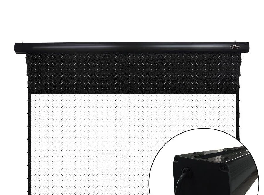 Màn chiếu điện căng tab VIVIDSTORM White Cinema P Slimline – hộp màn vỏ đen