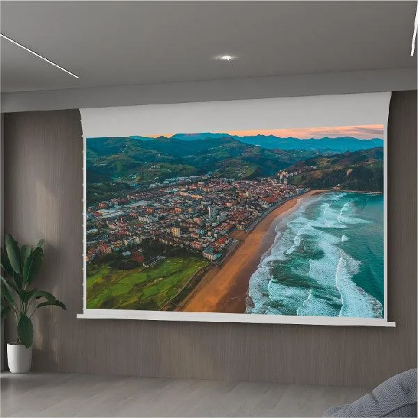 Màn chiếu điện căng tab VIVIDSTORM White Cinema Slimline – phòng giải trí