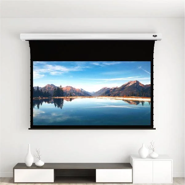 Màn chiếu điện căng tab VIVIDSTORM White Cinema Slimline – phòng chiếu gia đình