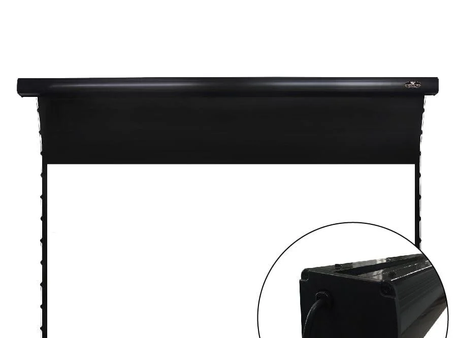 Màn chiếu điện căng tab VIVIDSTORM White Cinema Slimline – hộp màn vỏ đen