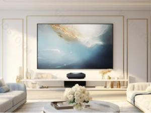 Màn chiếu khung cố định VIVIDSTORM CineVision Pro UST ALR – phòng khách ban ngày