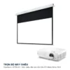 Trọn bộ máy chiếu ViewSonic LX750-4K + màn chiếu điện âm trần DALITE Matte White