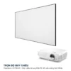 Trọn bộ máy chiếu ViewSonic LX750-4K + màn chiếu khung DALITE 4K viền mỏng Soft White