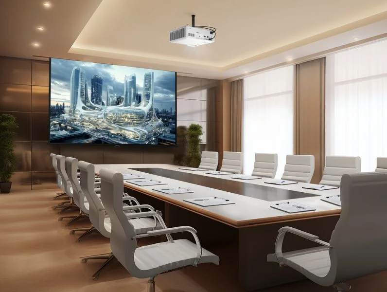Máy chiếu ViewSonic LS901-4K trong phòng họp lớn