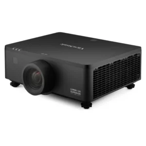 Máy chiếu ViewSonic LS950-4K – thân máy đen, nhìn chéo trái