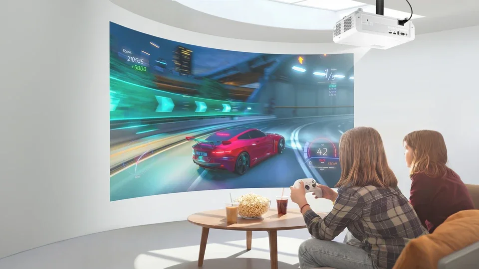 Máy chiếu ViewSonic LX749-4K chỉnh hình theo bề mặt chiếu